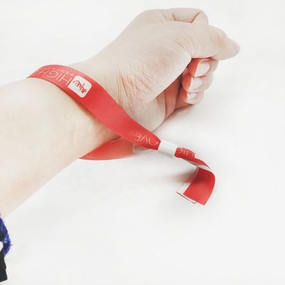 350*15mm Logo personalizzato Regali promozionali Braccialetti in poliestere tessuti per il festival di eventi