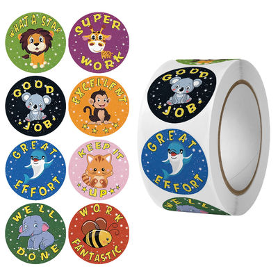Stampa adesivi Ordine personalizzato accettato Adesivi arcobaleno carini per la decorazione del regalo