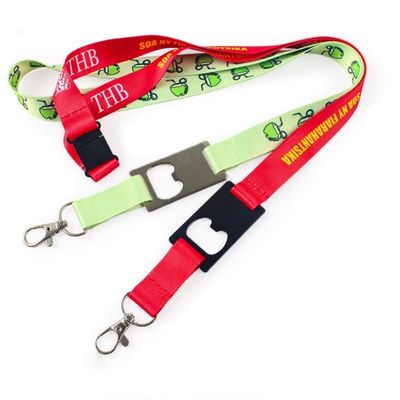 Codice per chiavi a riscaldamento personalizzato cinturino per il collo cordoni di poliestere per chiavi molti colori