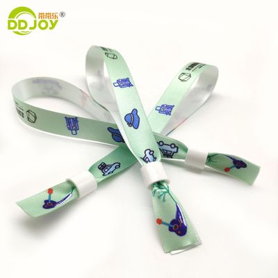 Braccialetti in tessuto tessuto da festival personalizzabili con disegno regolabile e opere d'arte personalizzate
