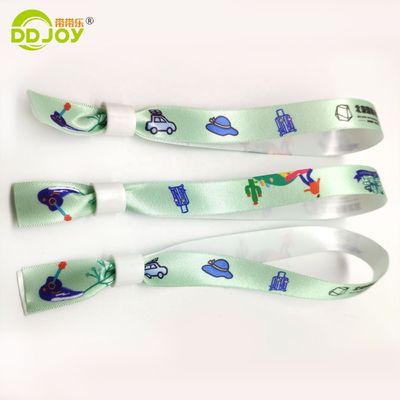 Braccialetti in tessuto tessuto da festival personalizzabili con disegno regolabile e opere d'arte personalizzate