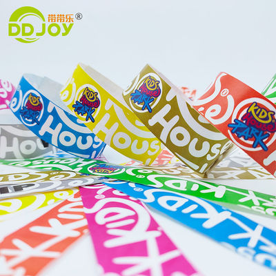 Braccialetti di carta Tyvek usa e getta personalizzabili 250*25mm/250*19mm per tutti gli utenti finali target
