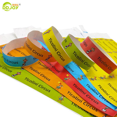 Braccialetti di carta Tyvek usa e getta personalizzabili 250*25mm/250*19mm per tutti gli utenti finali target
