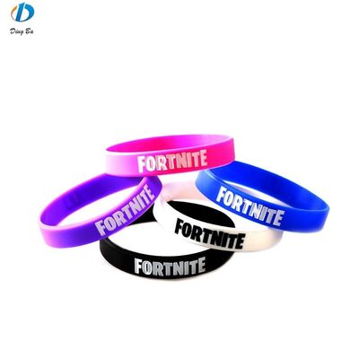 Gioielli di plastica Materiale principale Logo personalizzato Braccialetto di gomma per il tuo business