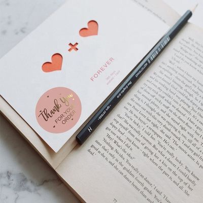 1 pollice resistente all' acqua Kraft Paper Roll Gold Logo Etichetta adesivi per ordine personalizzato
