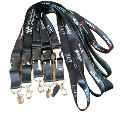 Lanyards di sublimazione personalizzati per agenzie di viaggio 1 stampa a colori e cintura di sicurezza