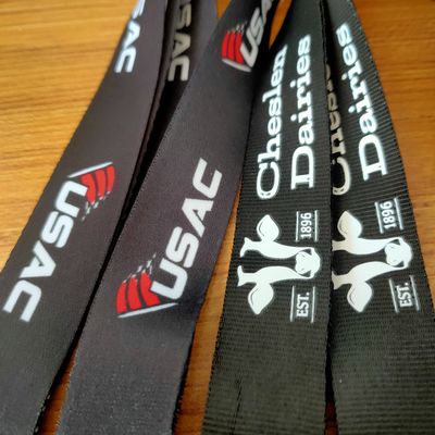 Lanyards di sublimazione personalizzati per agenzie di viaggio 1 stampa a colori e cintura di sicurezza