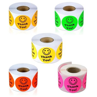 Etichette rotonde adesive adesive personalizzate con disegno libero e stampa a stampa stampata del logo personalizzato