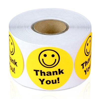 Etichette rotonde adesive adesive personalizzate con disegno libero e stampa a stampa stampata del logo personalizzato