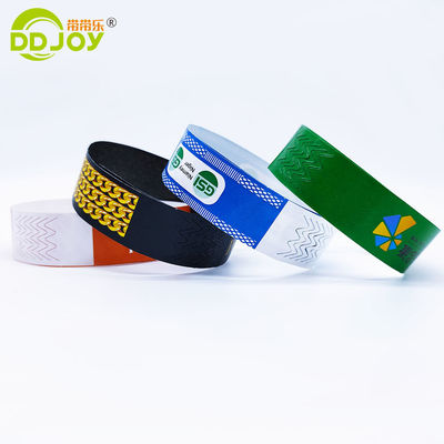 Braccialetti Tyvek personalizzati per una volta agli eventi VIP