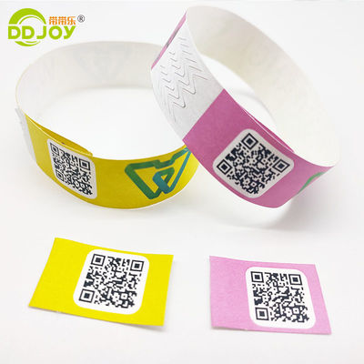 Ottieni l'ammissione agli eventi del festival ordinato con polsino Tyvek personalizzato 250*25mm