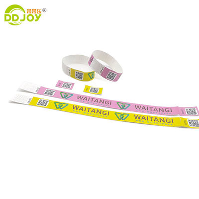 Ottieni l'ammissione agli eventi del festival ordinato con polsino Tyvek personalizzato 250*25mm
