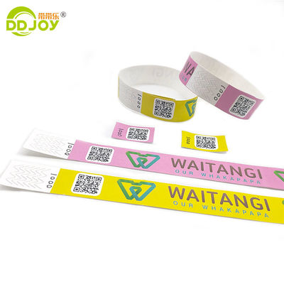 Ottieni l'ammissione agli eventi del festival ordinato con polsino Tyvek personalizzato 250*25mm