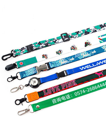 Metodo di stampa personalizzare singoli cordoni di sublimazione personalizzati per la promozione delle mostre