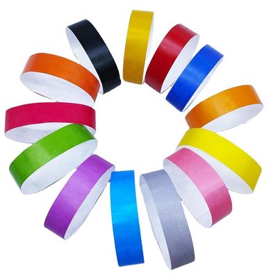 250*25mm/250*19mm resistente alle lacrime impermeabile DuPont Tyvek Paper Wrist Strap per eventi