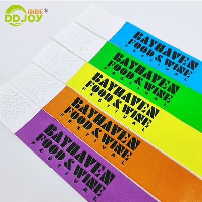 250*25mm/250*19mm resistente alle lacrime impermeabile DuPont Tyvek Paper Wrist Strap per eventi