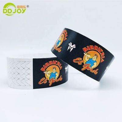 250*25mm/250*19mm resistente alle lacrime impermeabile DuPont Tyvek Paper Wrist Strap per eventi