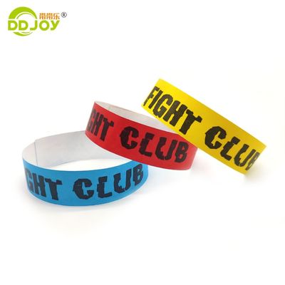 Logo personalizzato Tyvek Band impermeabile Numero di serie Braccialetto per la gestione degli eventi