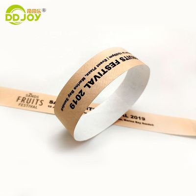 Logo personalizzato Tyvek Band impermeabile Numero di serie Braccialetto per la gestione degli eventi