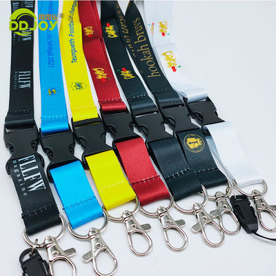 Stampa a schermo di seta Poliestere Lanyards collo con portacartelle Portachiavi Telefono cellulare