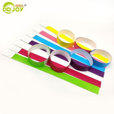 Braccialetti di carta Tyvek resistenti alle lacrime per feste di nozze 250*25mm e 250*19mm