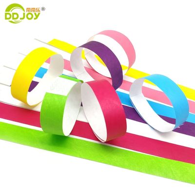 Braccialetti di carta Tyvek resistenti alle lacrime per feste di nozze 250*25mm e 250*19mm