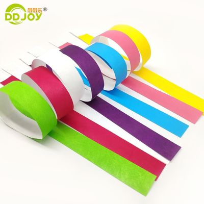 Braccialetti di carta Tyvek resistenti alle lacrime per feste di nozze 250*25mm e 250*19mm