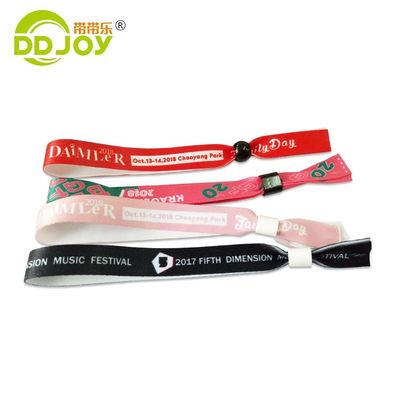 Eventi del Festival 2024 Braccialetto in tessuto personalizzato per scenari di utilizzo illimitato e logo personalizzato