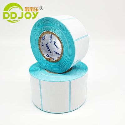 Etichette di spedizione a colori personalizzate scatola adesivo perforato faccia PP rotolo di carta di stampa diretta