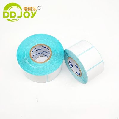 Etichette di spedizione a colori personalizzate scatola adesivo perforato faccia PP rotolo di carta di stampa diretta