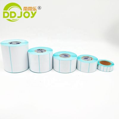 Etichette di spedizione a colori personalizzate scatola adesivo perforato faccia PP rotolo di carta di stampa diretta