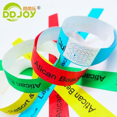Braccialetto personalizzato per eventi natalizi carta impermeabile monouso Tyvek braccialetto DDJOY