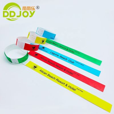 Braccialetto personalizzato per eventi natalizi carta impermeabile monouso Tyvek braccialetto DDJOY