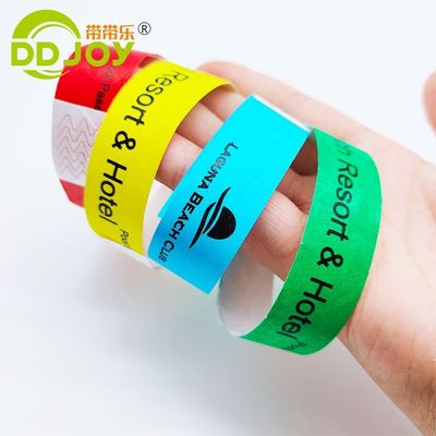 Braccialetto personalizzato per eventi natalizi carta impermeabile monouso Tyvek braccialetto DDJOY
