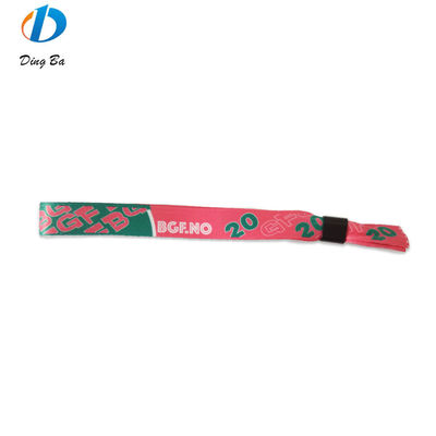 Braccialetti RFID con tessuto di raso e stampa del logo