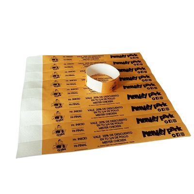 Stampa a colori unici Tyvek Braccialetti di carta per feste Festival Club Parco scolastico DDJOY-TW019