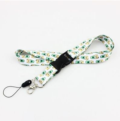 Lanyards per ufficio su misura con logo colorante di poliestere rosa di sublimazione