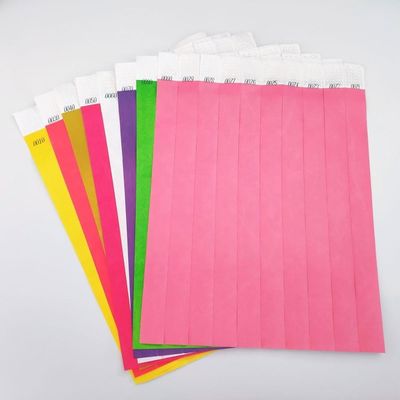 TYK1056D Anno cinese OEM Braccialetto di carta Tyvek personalizzato con tecnica stampata
