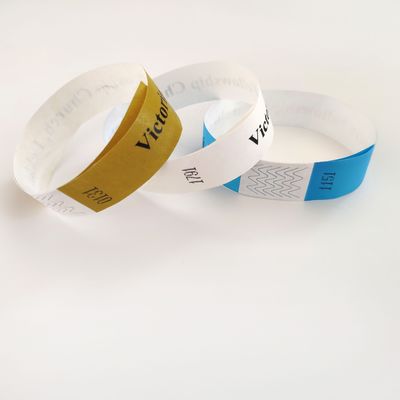TYK1056D Anno cinese OEM Braccialetto di carta Tyvek personalizzato con tecnica stampata