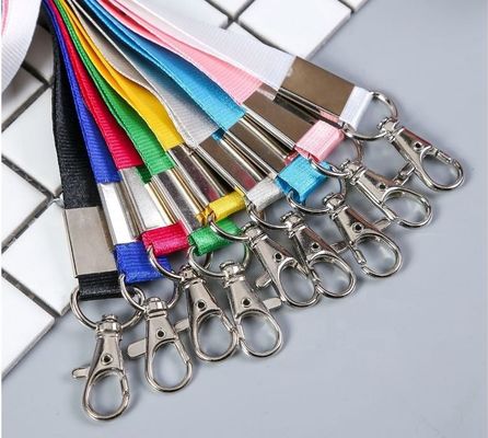 Strumento di sublimazione in poliestere personalizzato Lanyard Portachiavi Modello Lanyard con logo personalizzato