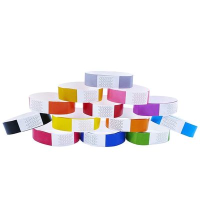 100 pcs Count 3/4 pollici Tyvek braccialetto per comodo accesso evento e la sicurezza