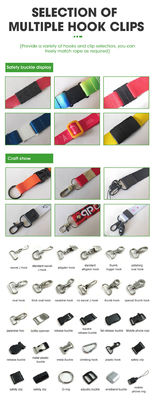 Lanyard espositivo personalizzato con stampa di sublimazione dei coloranti e portachiavi personalizzati