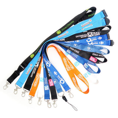 Lanyard espositivo personalizzato con stampa di sublimazione dei coloranti e portachiavi personalizzati