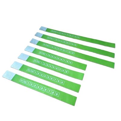 Stampa monocromatica/doppia stampa a colori con braccialetto Tyvek personalizzato per eventi e festival