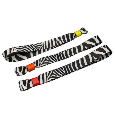 Braccialetti RFID con tessuto satinato e stampa del logo