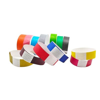 Assicurate i biglietti di ingresso con braccialetti di Tyvek da 3/4 pollici e braccialetto di carta incluso.
