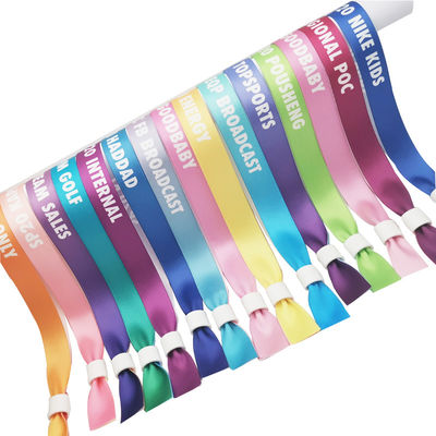 Braccialetti RFID con tessuto satinato e stampa del logo