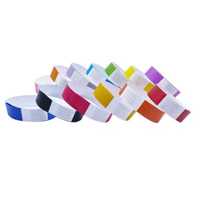 Assicurate i biglietti di ingresso con braccialetti di Tyvek da 3/4 pollici e braccialetto di carta incluso.