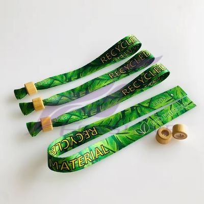 Festa di Evento Braccialetti RFID in tessuto satinato con logo e testo personalizzati