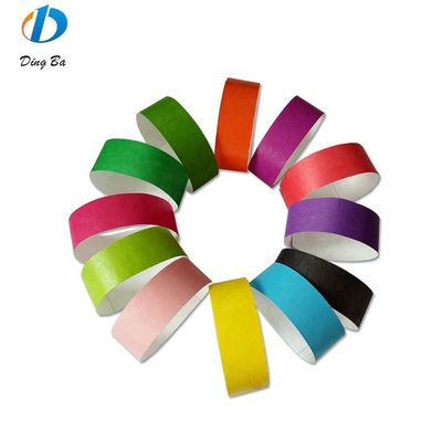 Fascia di carta Tyvek Fascia di polso Larghezza 250*19mm Regali personalizzati Festival Braccialetti Evento